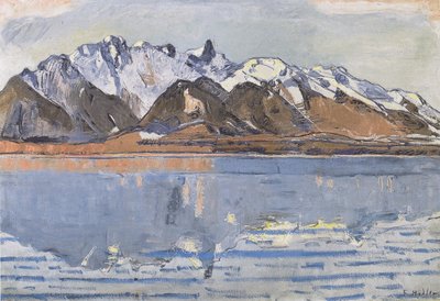 Lake Thun with Stockhorn Range by Ferdinand Hodler